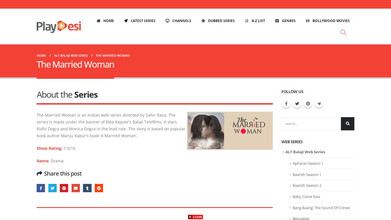 The Married Woman Web Series Watch Online - Play Desi